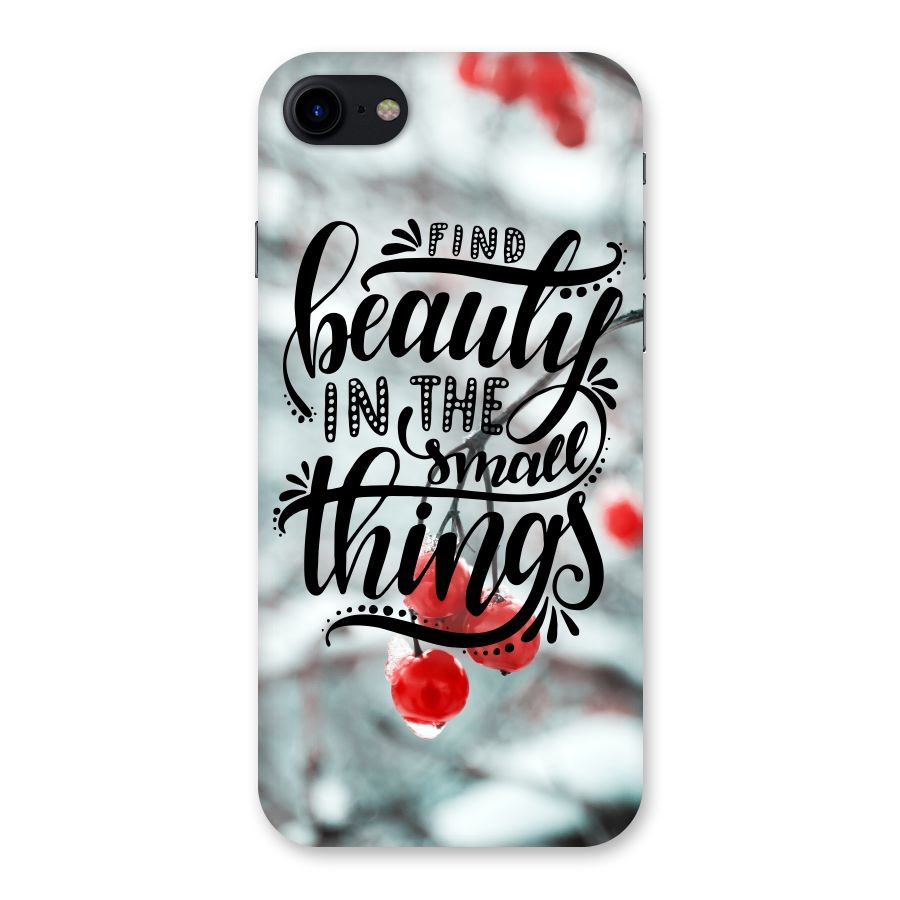 Beauty in Small Things Back Case for iPhone SE 2020