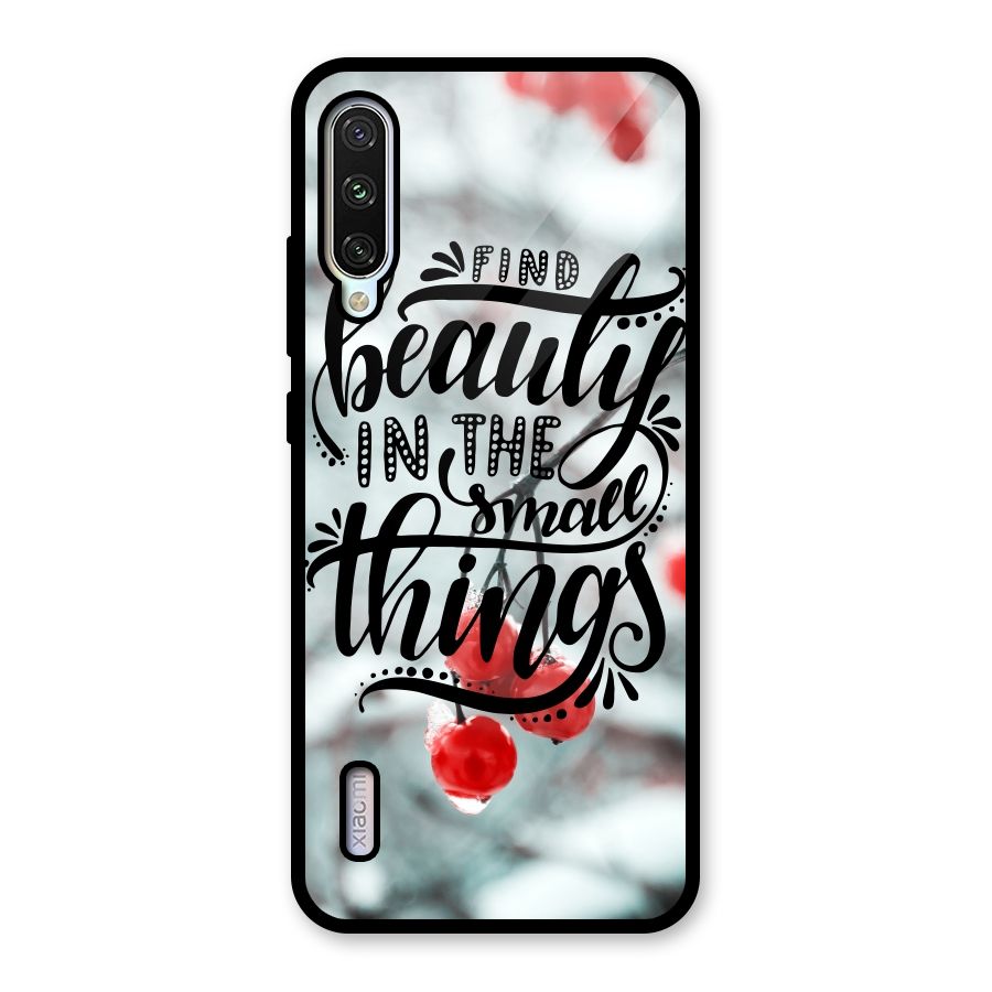 Beauty in Small Things Glass Back Case for Mi A3