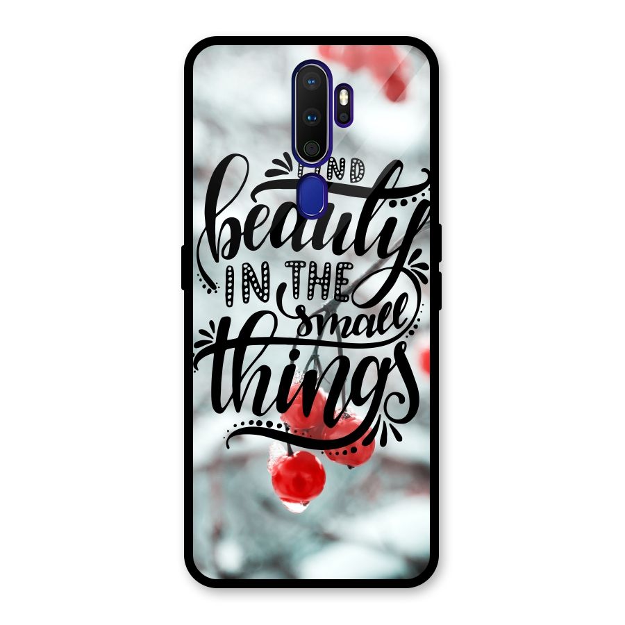 Beauty in Small Things Glass Back Case for Oppo A9 (2020)