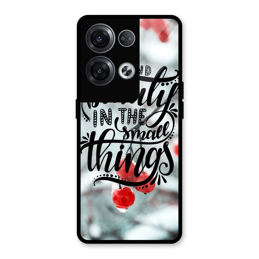 Beauty in Small Things Glass Back Case for Oppo Reno8 Pro 5G