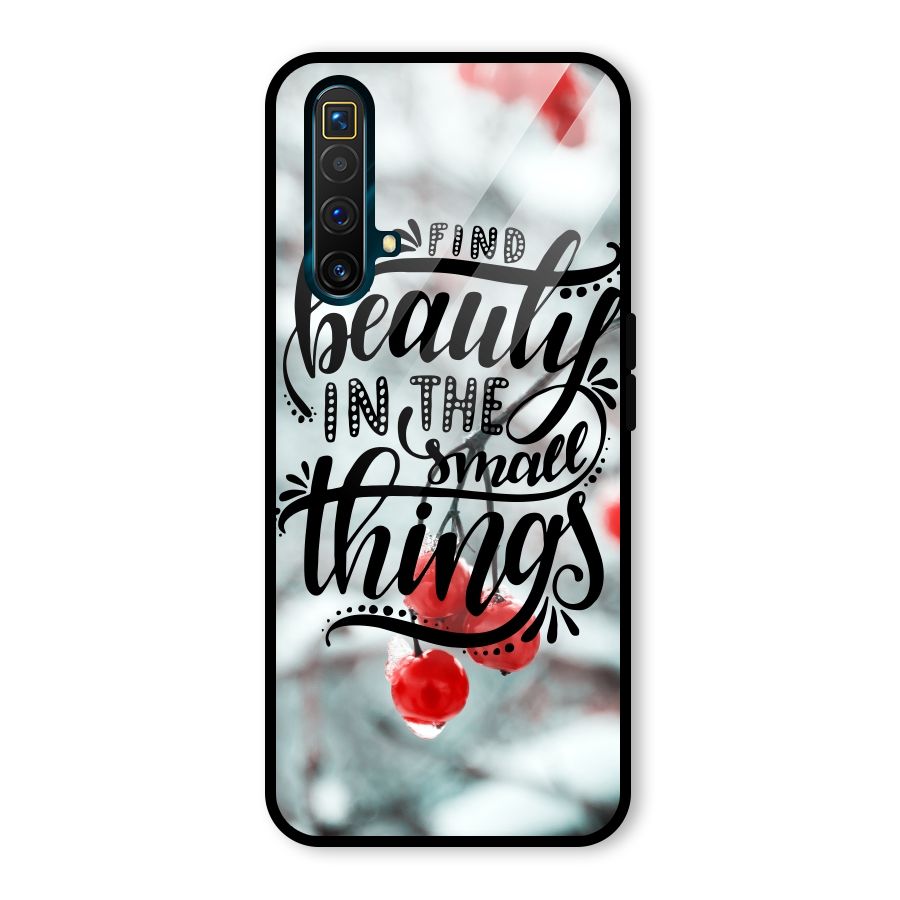 Beauty in Small Things Glass Back Case for Realme X3