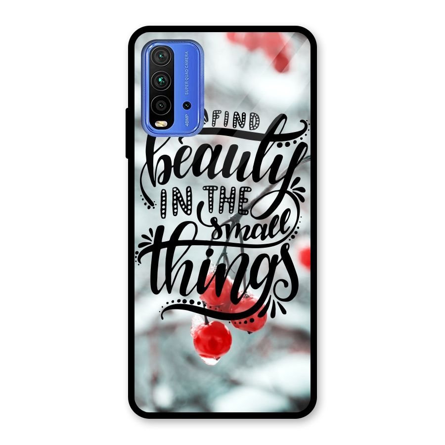 Beauty in Small Things Glass Back Case for Redmi 9 Power