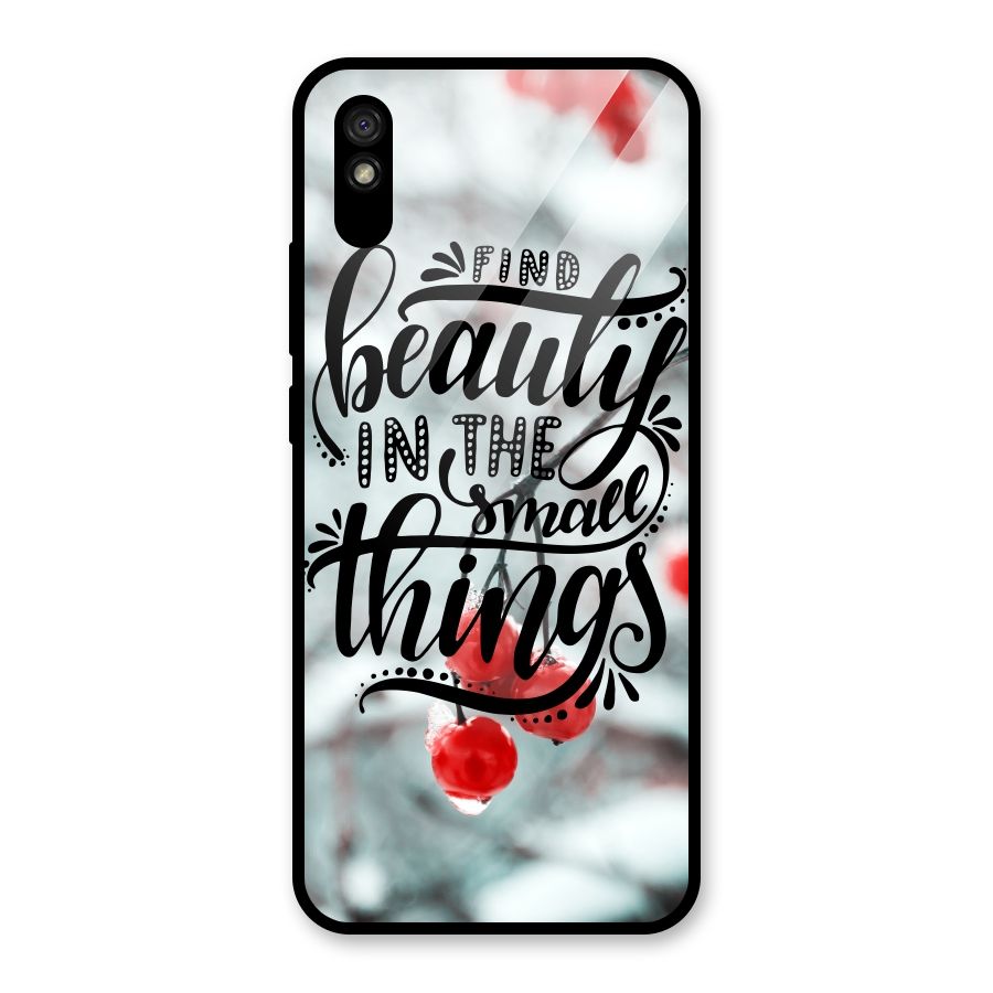 Beauty in Small Things Glass Back Case for Redmi 9i