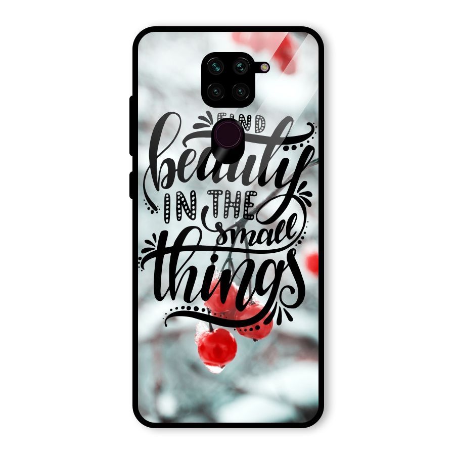 Beauty in Small Things Glass Back Case for Redmi Note 9