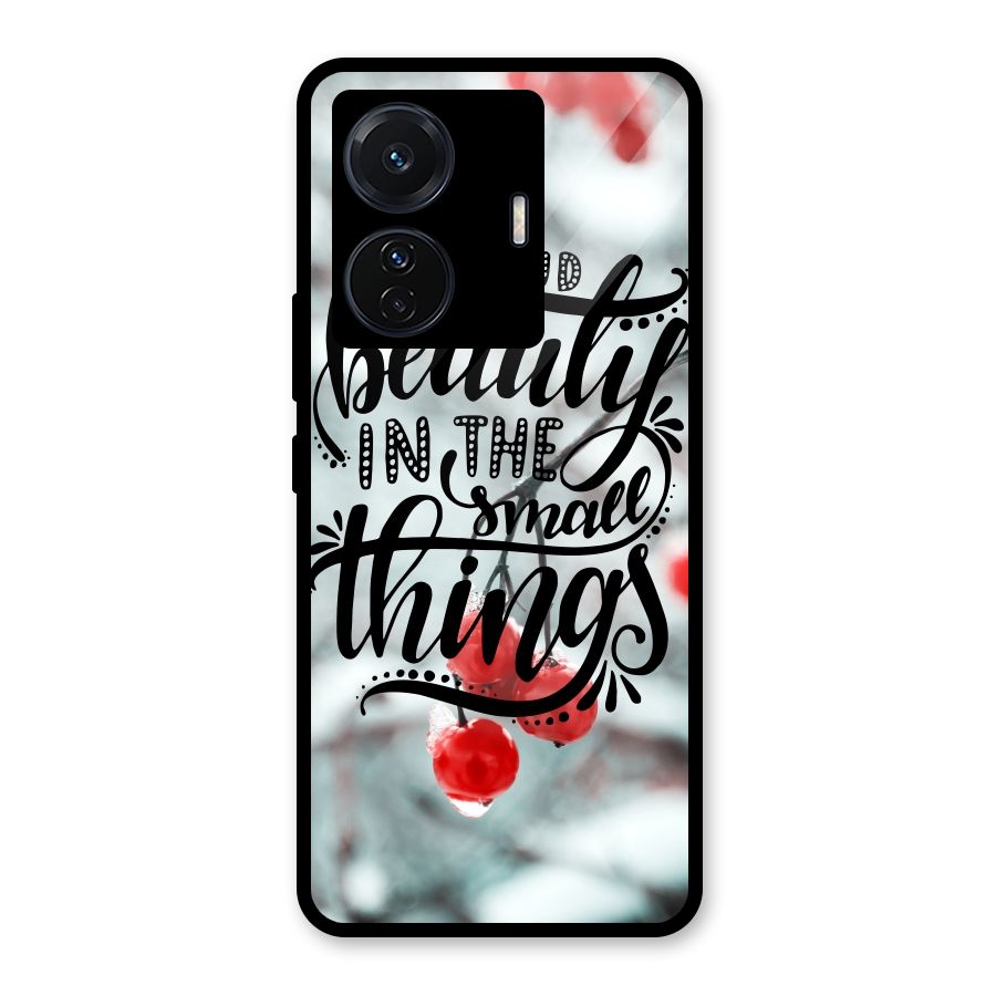 Beauty in Small Things Glass Back Case for Vivo T1 Pro