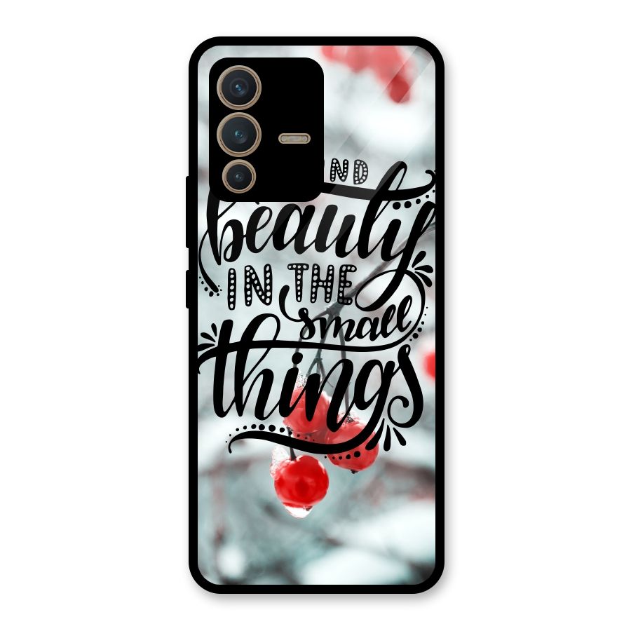 Beauty in Small Things Glass Back Case for Vivo V23 5G