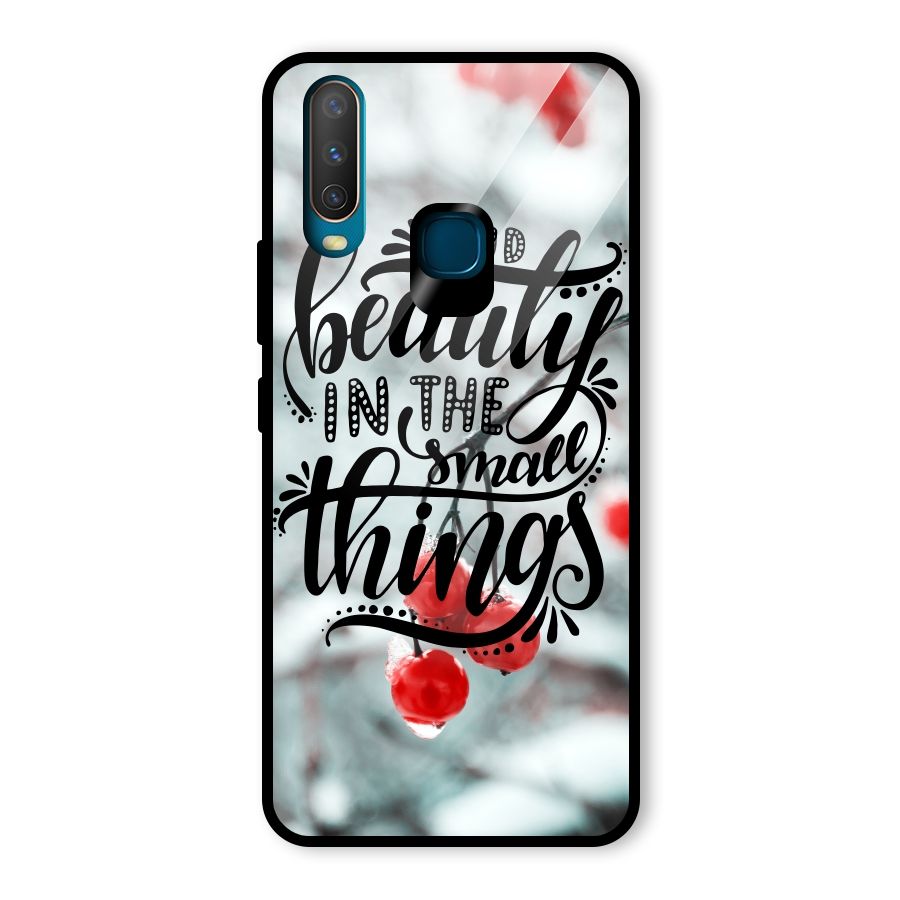 Beauty in Small Things Glass Back Case for Vivo Y15