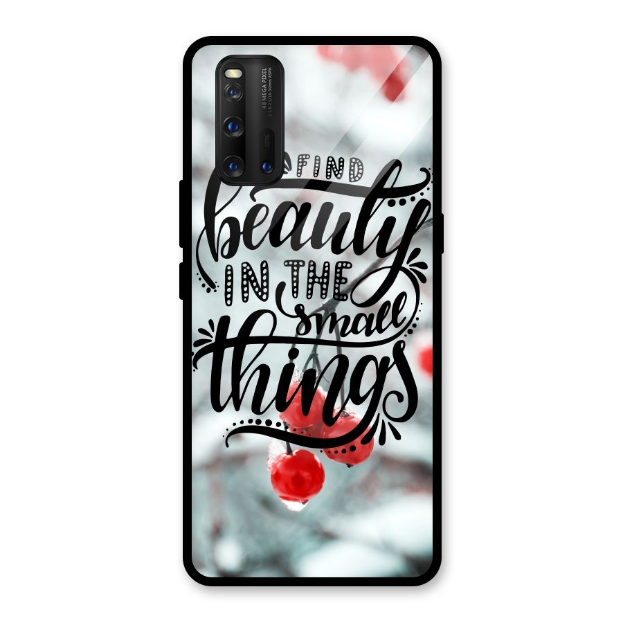 Beauty in Small Things Glass Back Case for Vivo iQOO 3