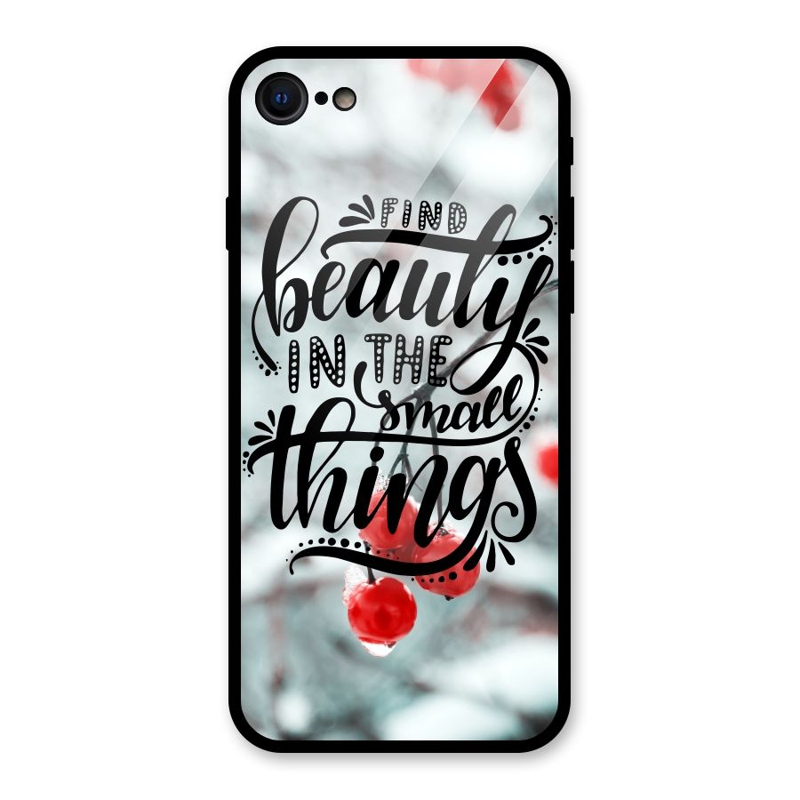 Beauty in Small Things Glass Back Case for iPhone SE 2022