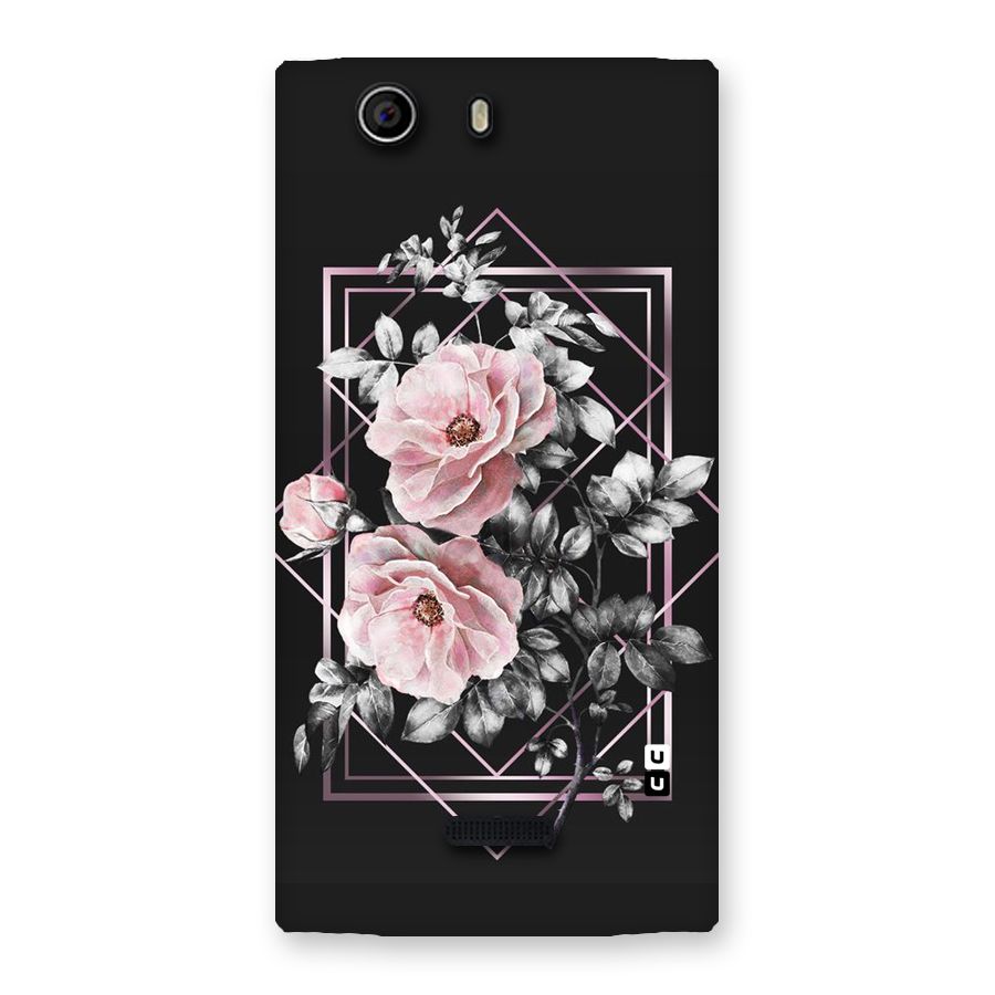 Beguilling Pink Floral Back Case for Canvas Nitro 2 E311