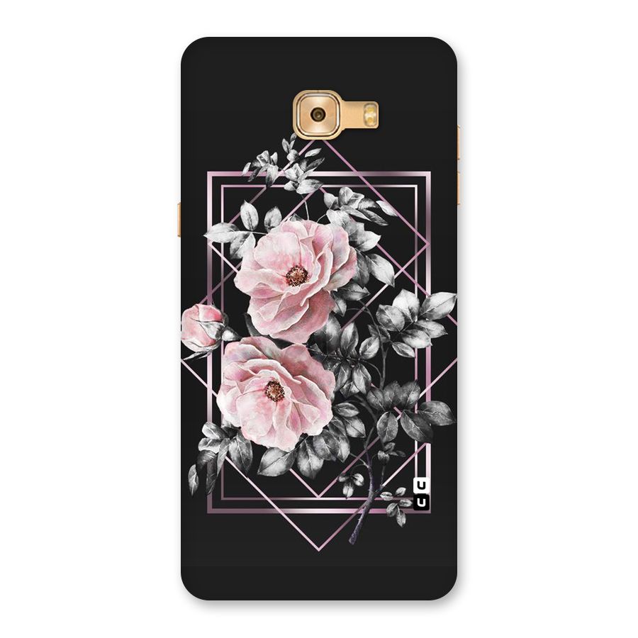 Beguilling Pink Floral Back Case for Galaxy C9 Pro