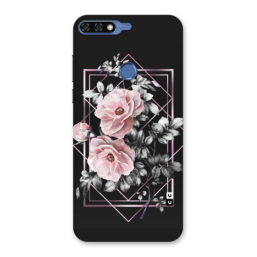Beguilling Pink Floral Back Case for Honor 7C