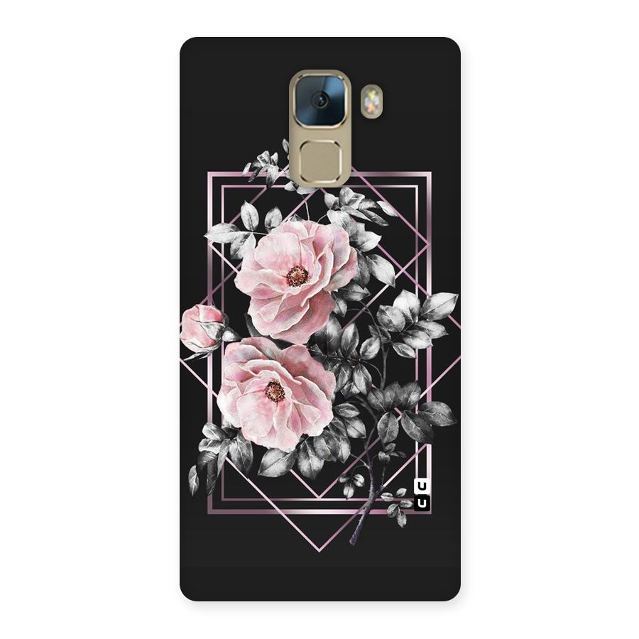 Beguilling Pink Floral Back Case for Huawei Honor 7