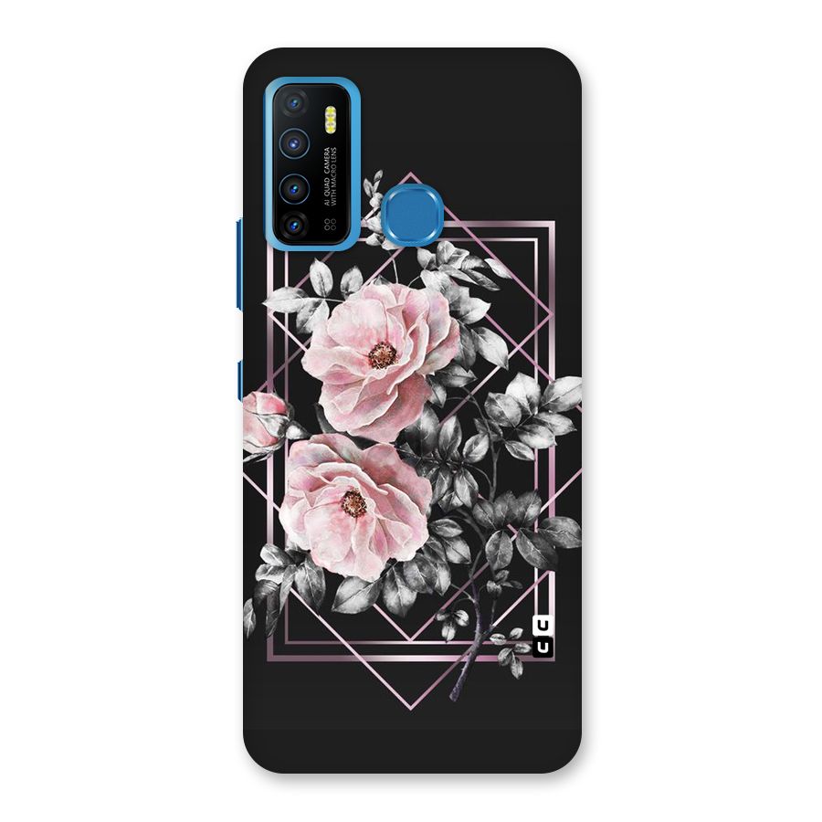 Beguilling Pink Floral Back Case for Infinix Hot 9