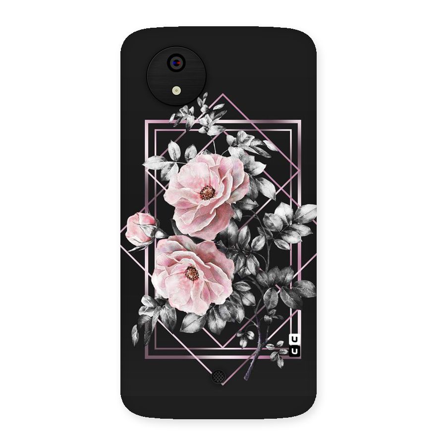 Beguilling Pink Floral Back Case for Micromax Canvas A1