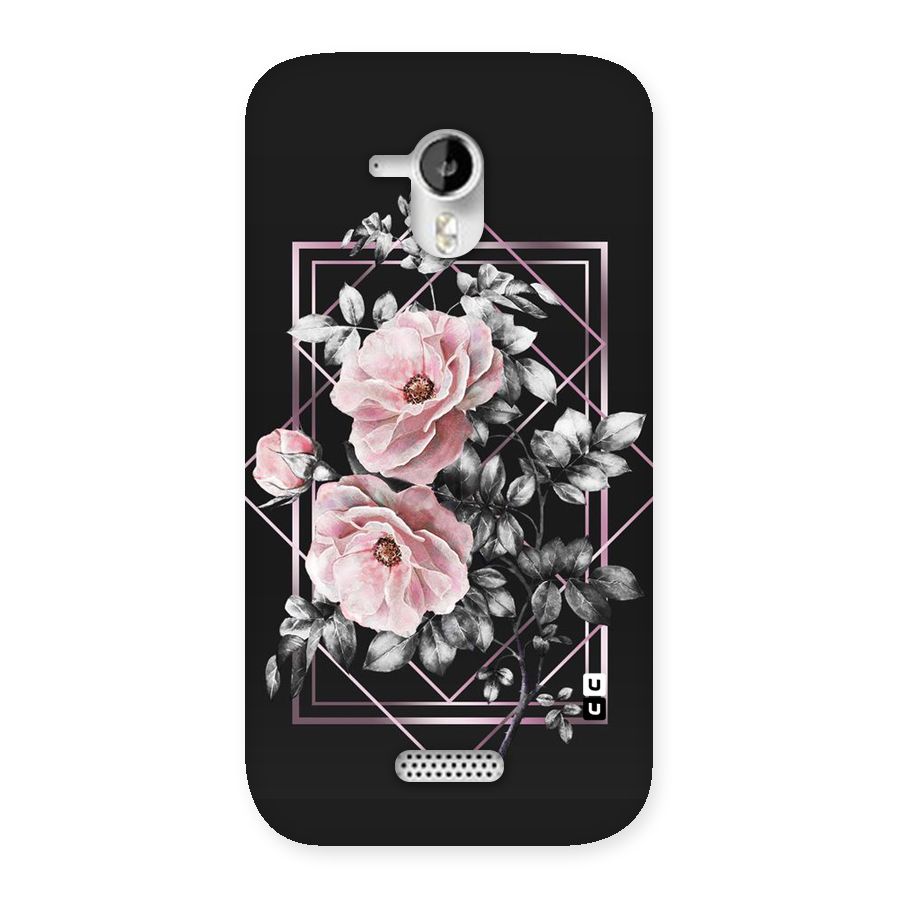 Beguilling Pink Floral Back Case for Micromax Canvas HD A116