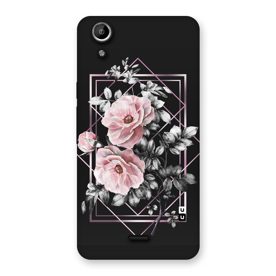 Beguilling Pink Floral Back Case for Micromax Canvas Selfie Lens Q345