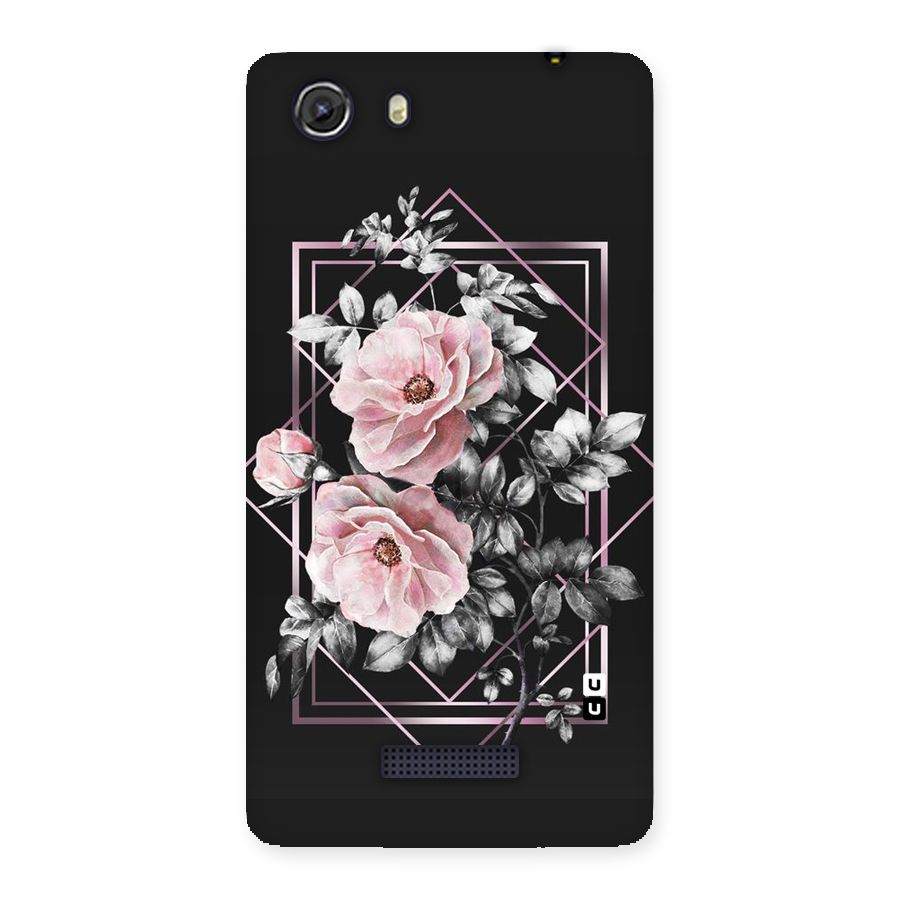 Beguilling Pink Floral Back Case for Micromax Unite 3