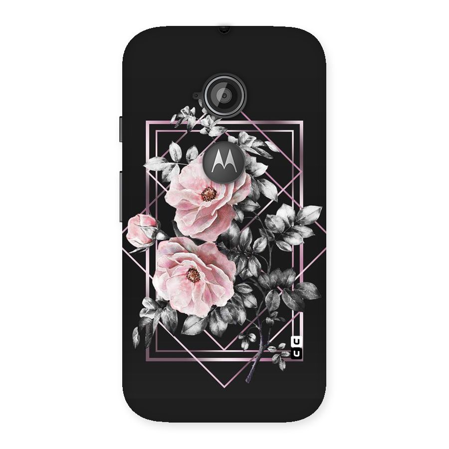 Beguilling Pink Floral Back Case for Moto E 2nd Gen