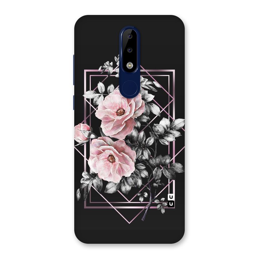Beguilling Pink Floral Back Case for Nokia 5.1 Plus