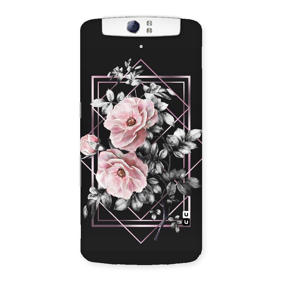 Beguilling Pink Floral Back Case for Oppo N1