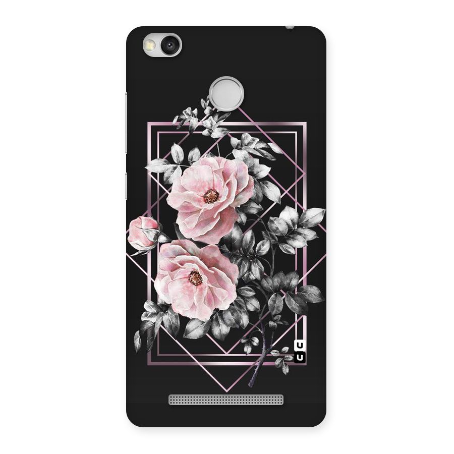 Beguilling Pink Floral Back Case for Redmi 3S Prime