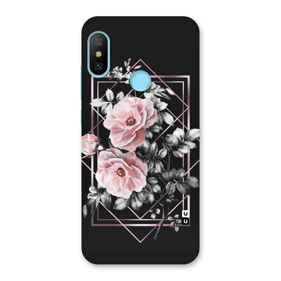 Beguilling Pink Floral Back Case for Redmi 6 Pro
