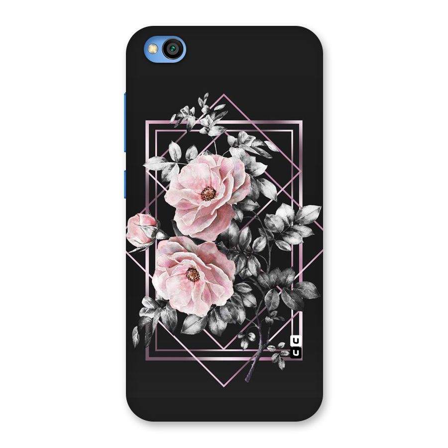 Beguilling Pink Floral Back Case for Redmi Go