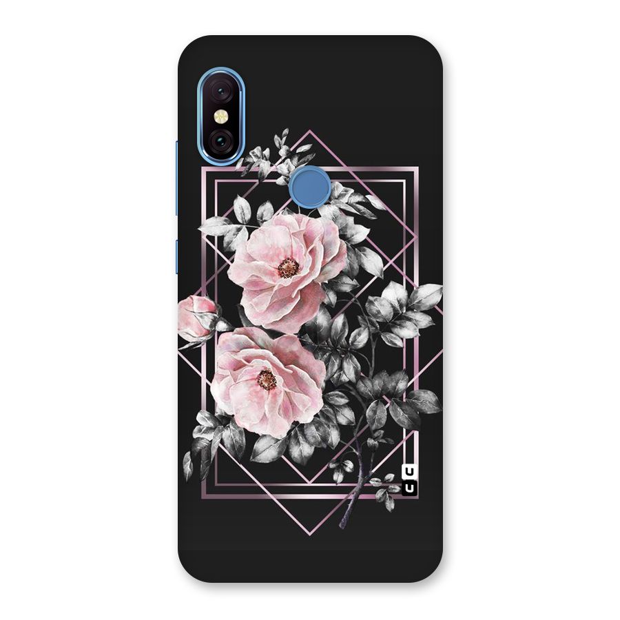 Beguilling Pink Floral Back Case for Redmi Note 6 Pro