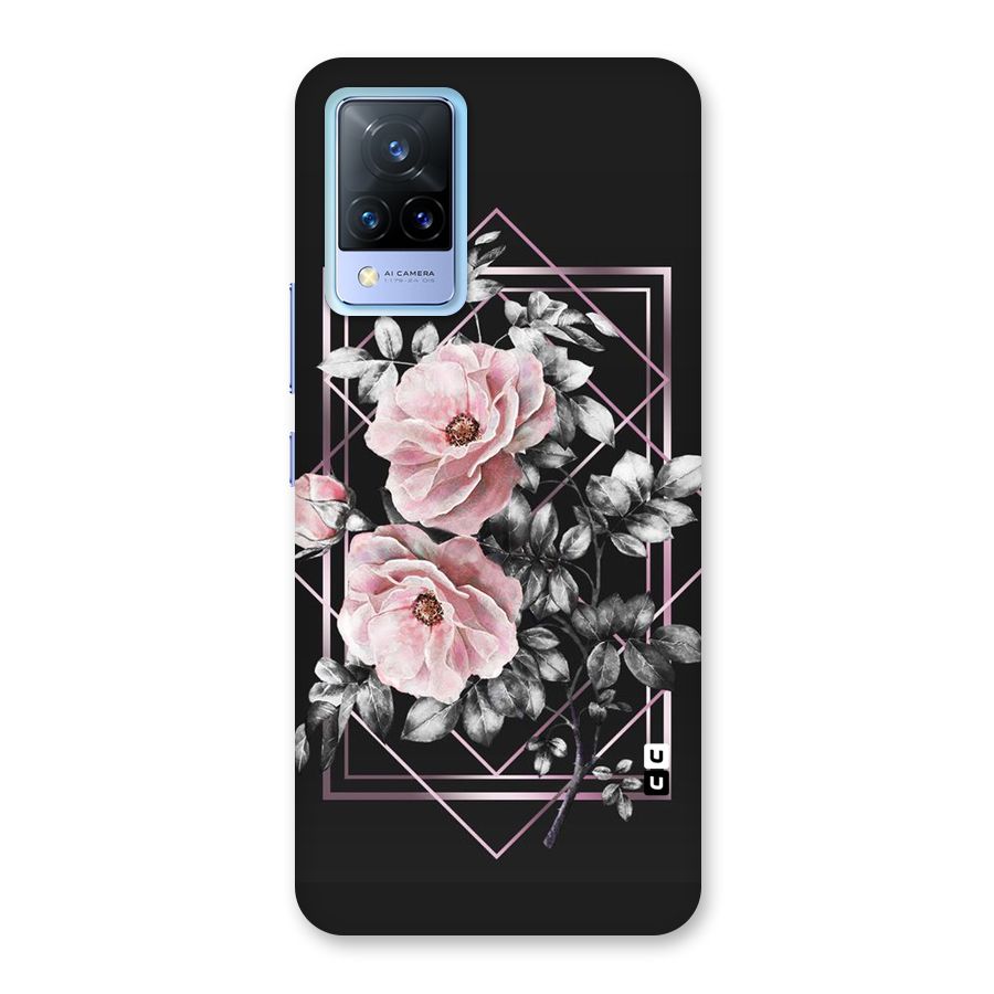 Beguilling Pink Floral Back Case for Vivo V21 5G