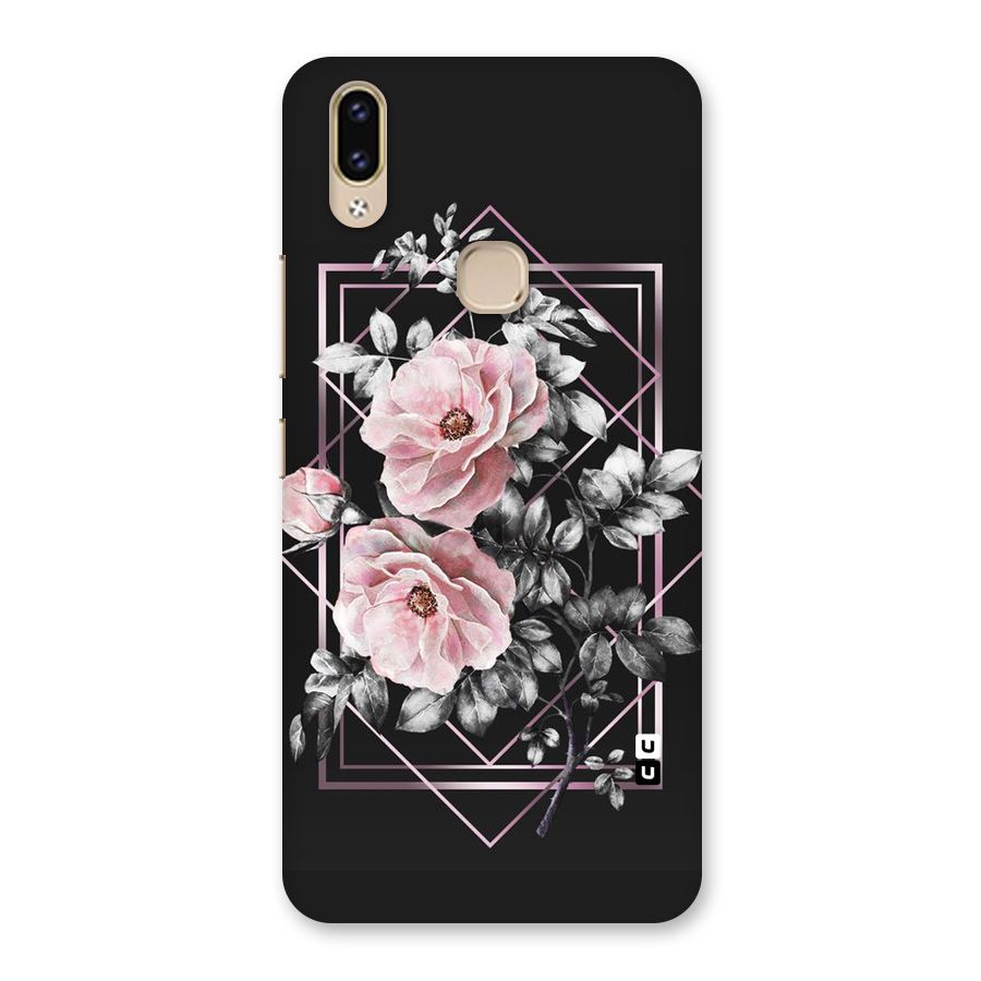 Beguilling Pink Floral Back Case for Vivo V9 Youth
