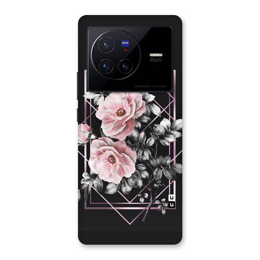 Beguilling Pink Floral Back Case for Vivo X80