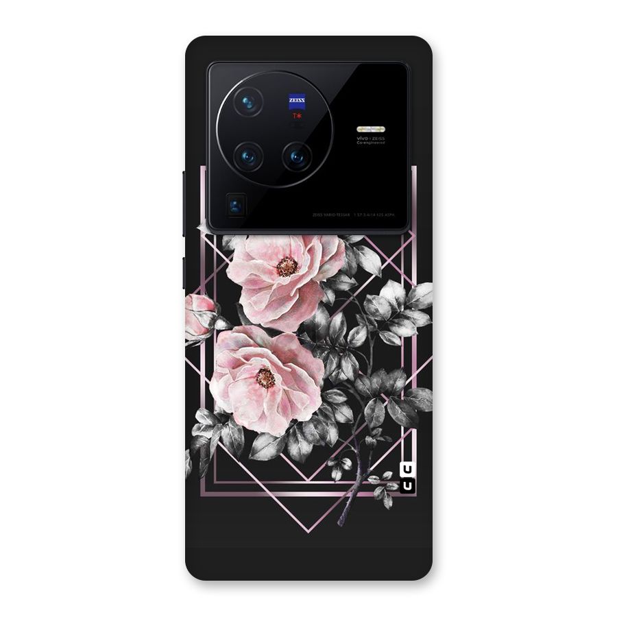 Beguilling Pink Floral Back Case for Vivo X80 Pro