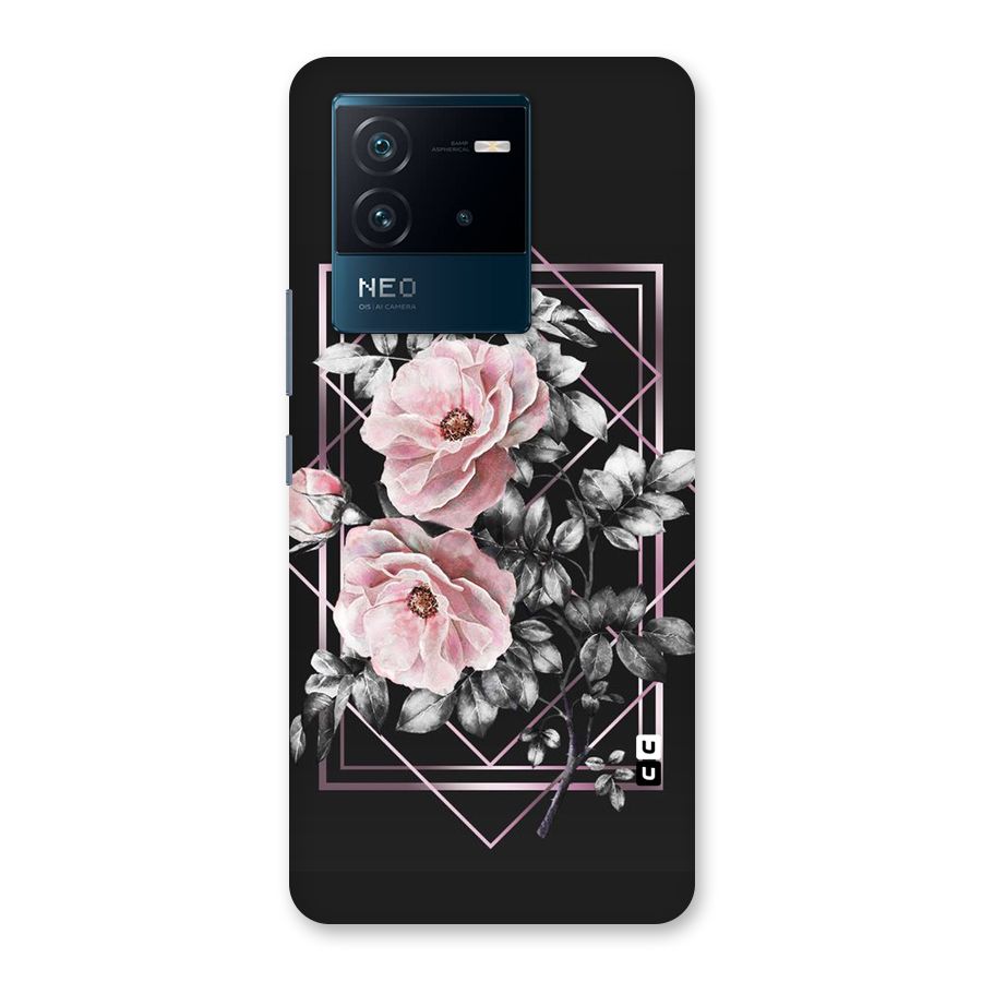 Beguilling Pink Floral Back Case for Vivo iQOO Neo 6 5G