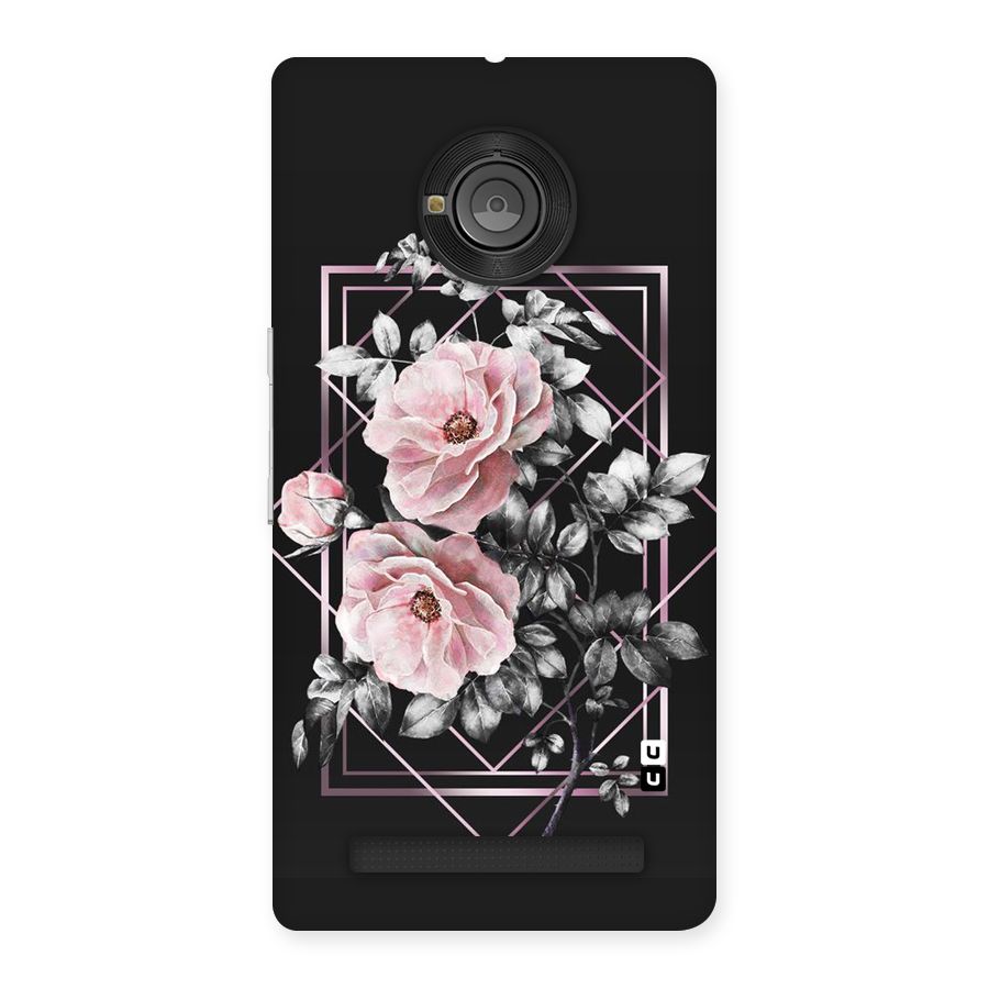 Beguilling Pink Floral Back Case for Yu Yunique