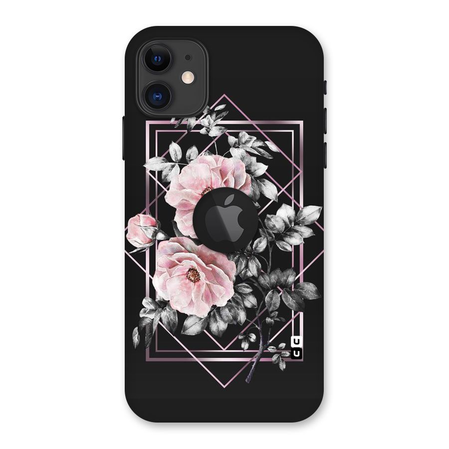 Beguilling Pink Floral Back Case for iPhone 11 Logo Cut