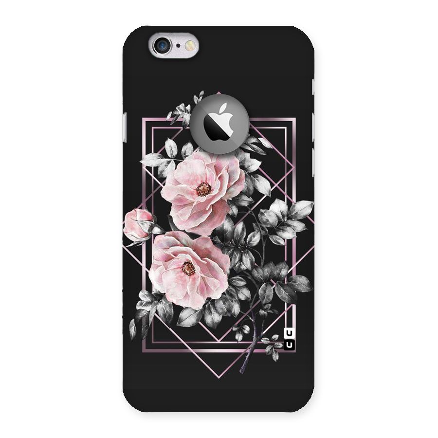 Beguilling Pink Floral Back Case for iPhone 6 Logo Cut