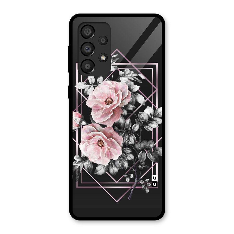 Beguilling Pink Floral Glass Back Case for Galaxy A33 5G