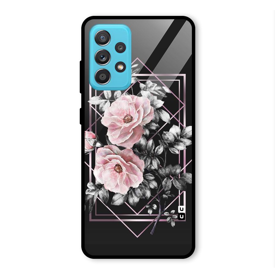 Beguilling Pink Floral Glass Back Case for Galaxy A52s 5G