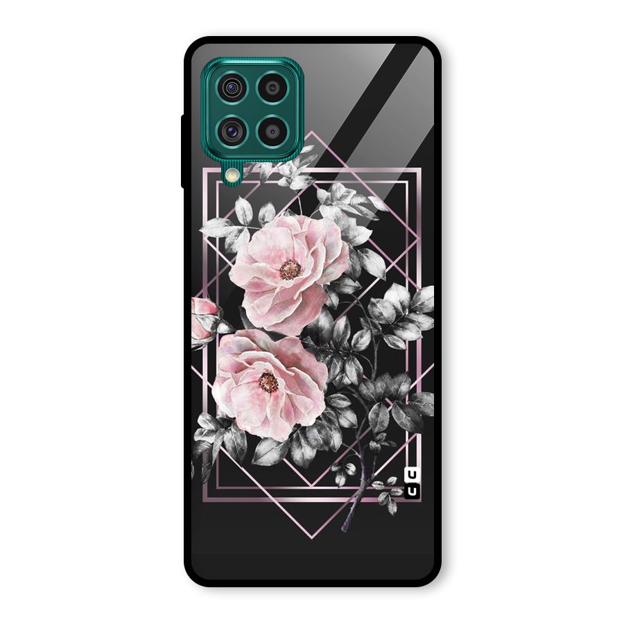 Beguilling Pink Floral Glass Back Case for Galaxy F62