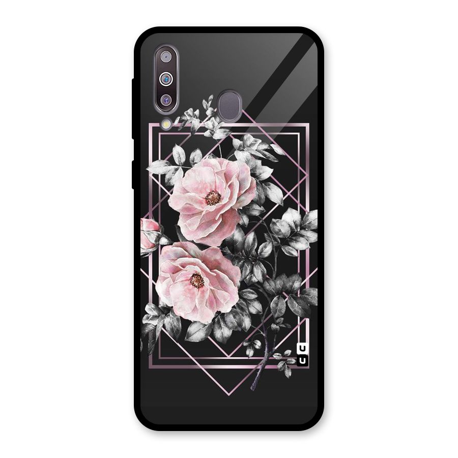 Beguilling Pink Floral Glass Back Case for Galaxy M30
