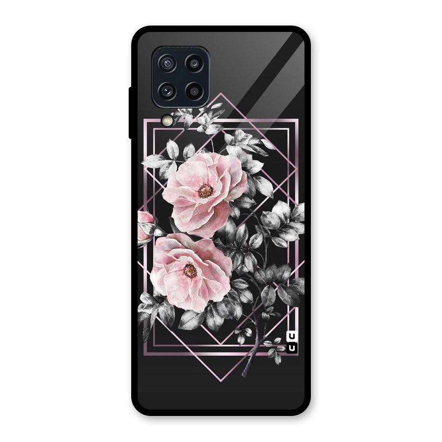 Beguilling Pink Floral Glass Back Case for Galaxy M32