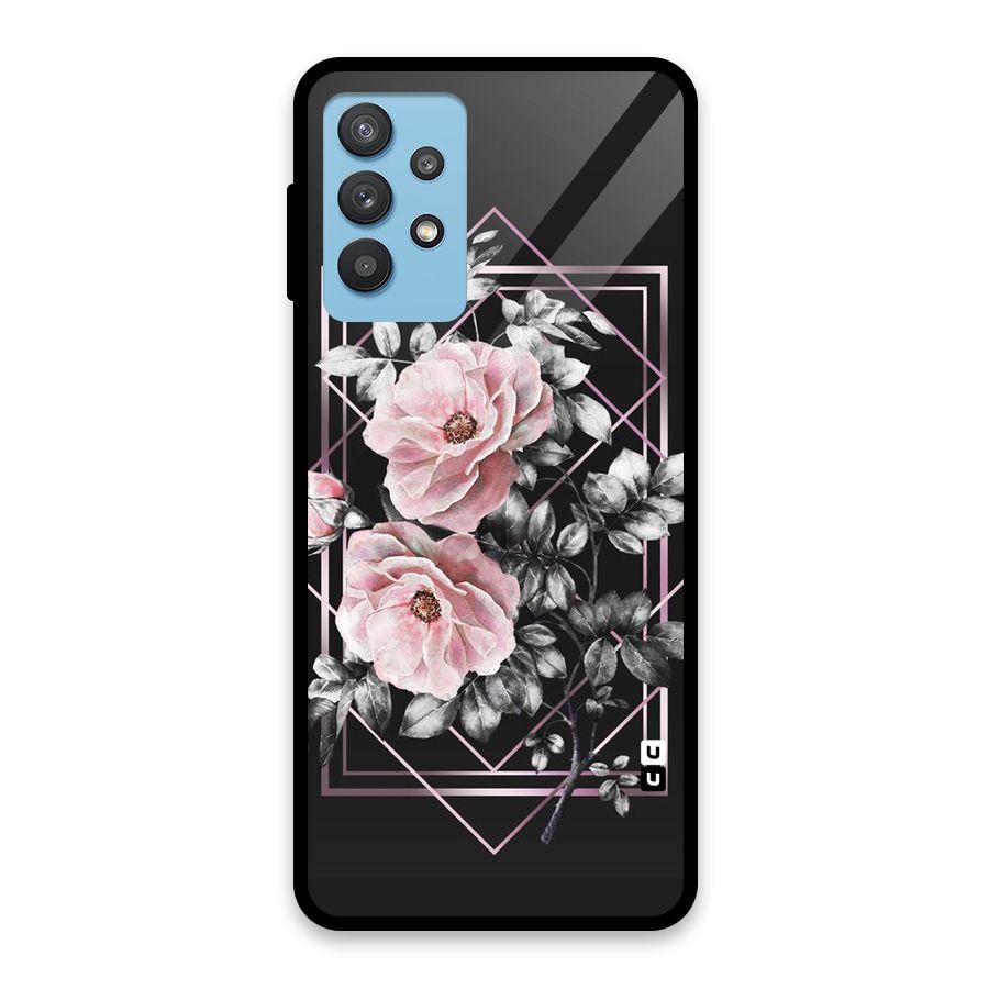 Beguilling Pink Floral Glass Back Case for Galaxy M32 5G