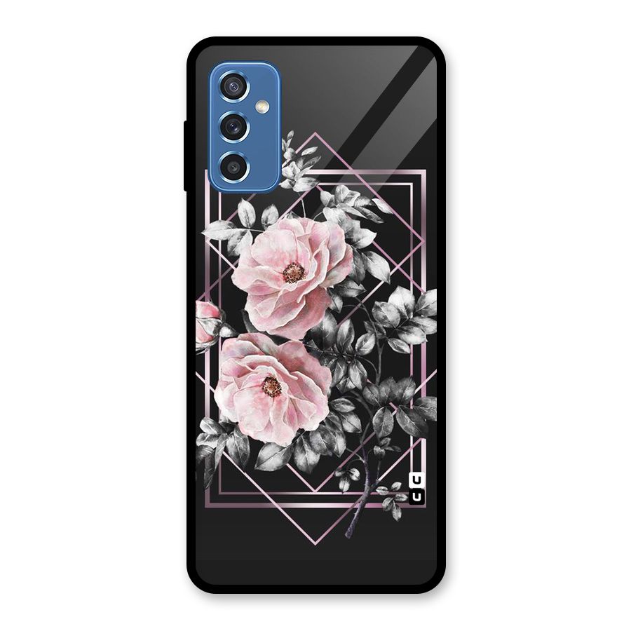Beguilling Pink Floral Glass Back Case for Galaxy M52 5G