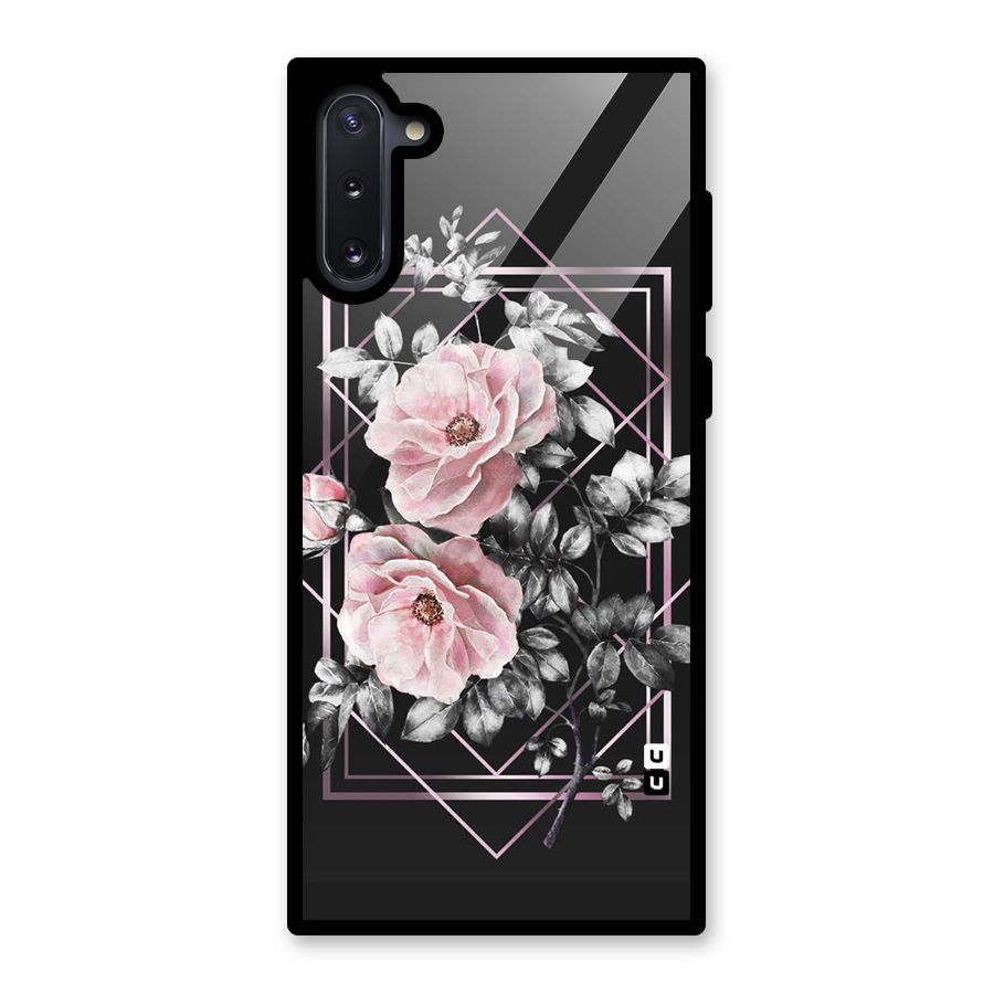 Beguilling Pink Floral Glass Back Case for Galaxy Note 10