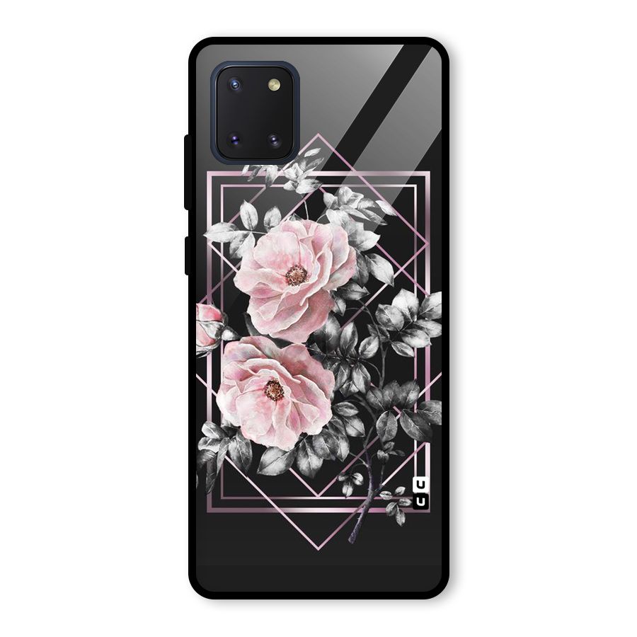 Beguilling Pink Floral Glass Back Case for Galaxy Note 10 Lite