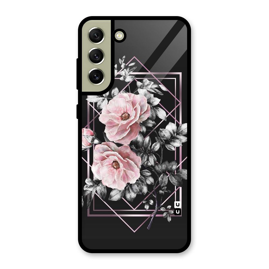 Beguilling Pink Floral Glass Back Case for Galaxy S21 FE 5G