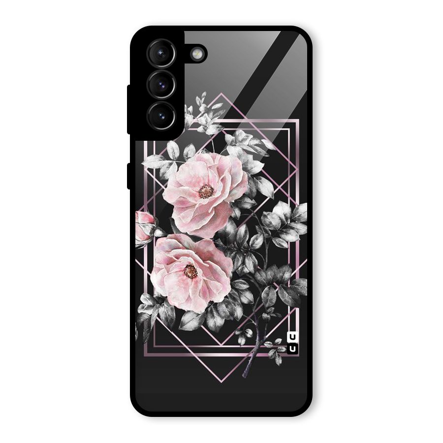 Beguilling Pink Floral Glass Back Case for Galaxy S21 Plus