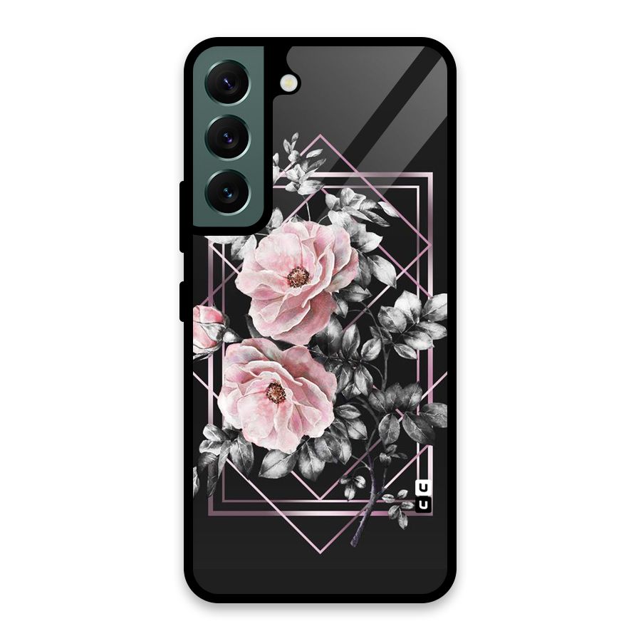 Beguilling Pink Floral Glass Back Case for Galaxy S22 5G