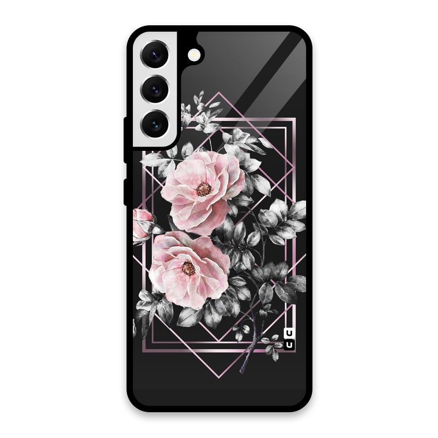 Beguilling Pink Floral Glass Back Case for Galaxy S22 Plus 5G